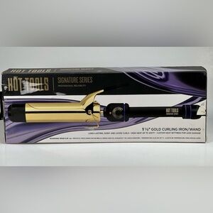 HOT TOOLS Signature Series Gold Pro Curling Iron/Wand 1 ½" Rizadora NEW
